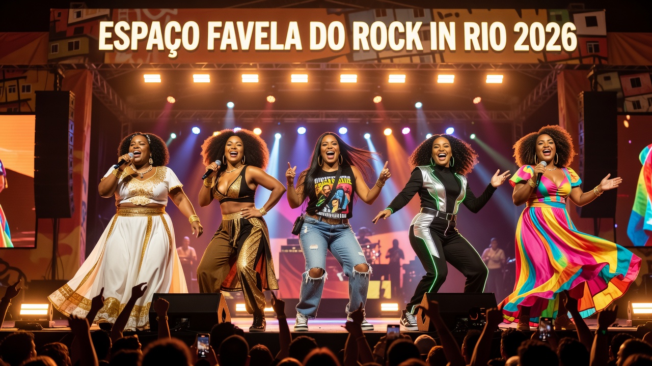 Espaço Favela do Rock in Rio 2026 destaca protagonismo feminino na música