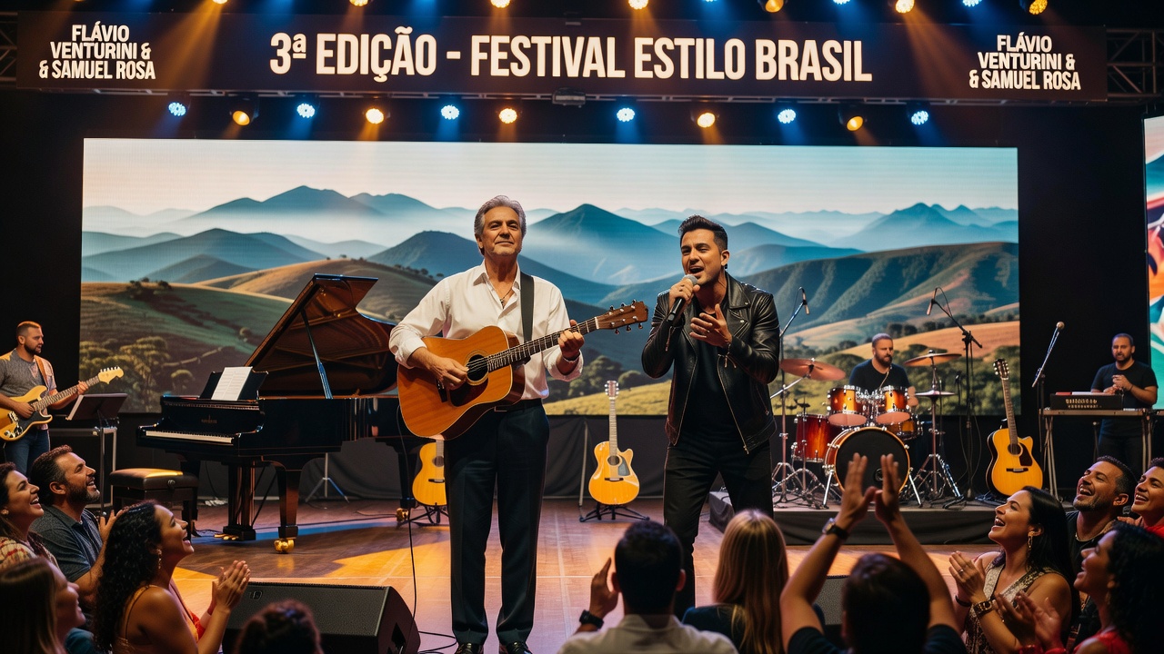Flávio Venturini e Samuel Rosa dividem palco em Brasília